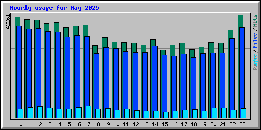 Hourly usage for May 2025
